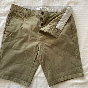 TOPMAN Stretch Skinny Khaki Shorts